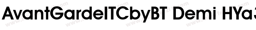 AvantGardeITCbyBT Demi HYa3gj字体转换